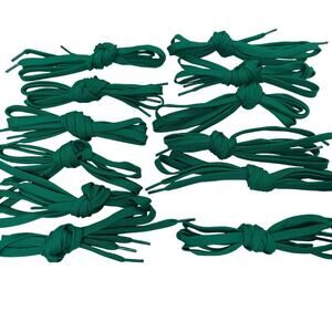 Lot of 12 Pairs New 40" Long Kelly Green Athletic Tennis Shoe Laces Shoelaces